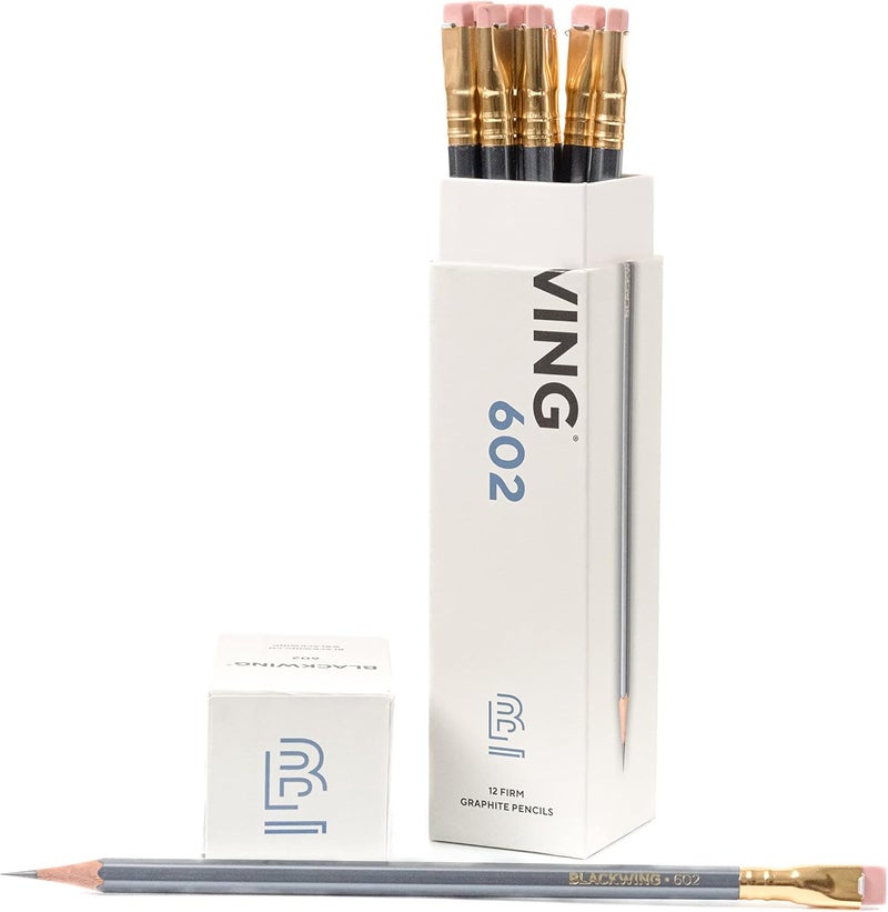 Blackwing Palomino 602-12 Count Pencils with Heritage, Gray - Image 1